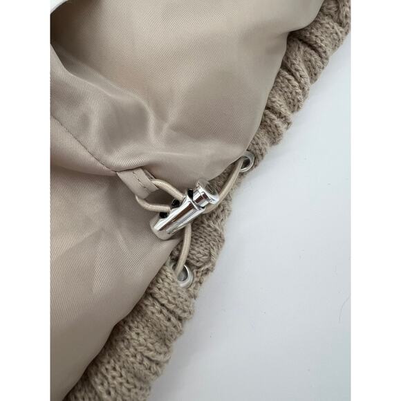 NWT AVEC LES FILLES Cable Knit Cropped Puffer Jacket (Womens: XL) - Picture 13 of 16